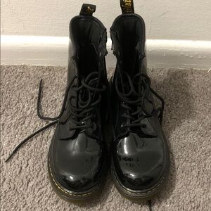 Dr. Martens Shiny Black Lace-Up Boots
